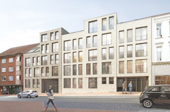 2-Zimmer-Neubauwohnung in der Fleethörn im 4. Obergeschoss