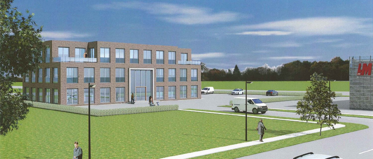 Neubau-Büroflächen im Gewerbegebiet Flintbek