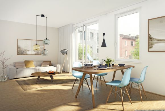 3-Zimmer-Neubauwohnung in der Fleethörn im 4. Obergeschoss